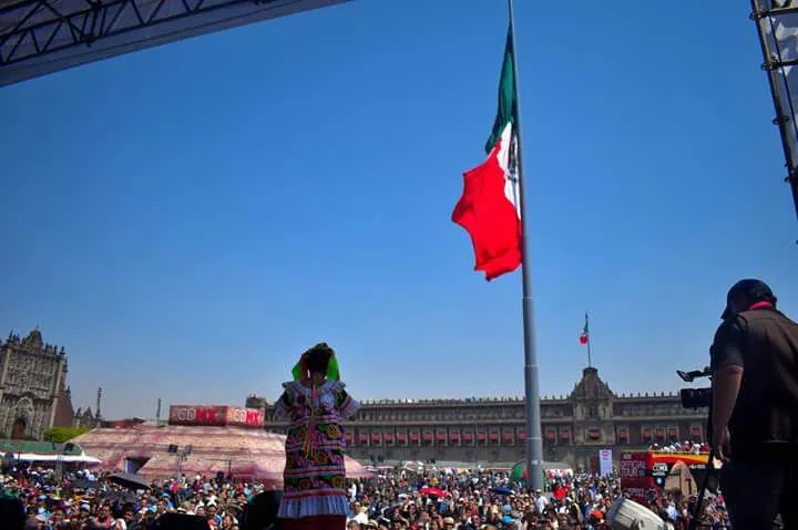 tuxtepecana en el zocalo nacional
